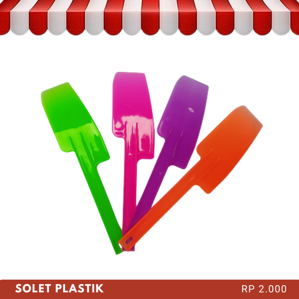 Spatula Plastik Solet Plastik Solet Plastik Warna Warni Spatula Solet Serbaguna