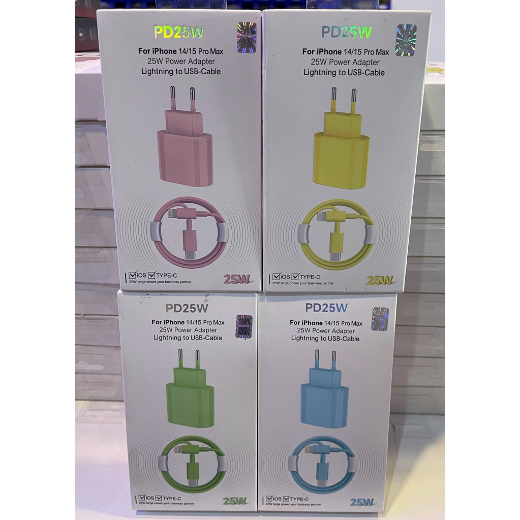 Charger ORIGINAL 25w IPHONE WARNA