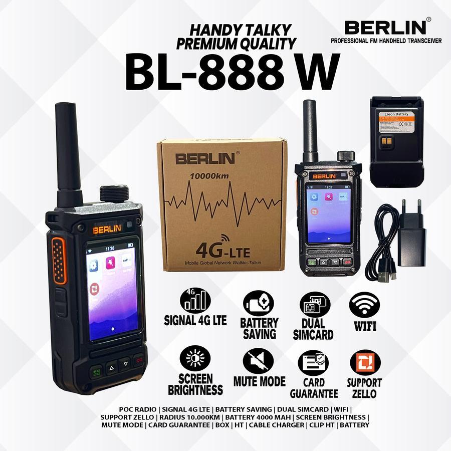 HT POC 4G BERLIN BL-888 W Simcard | Wifi | Support Zello