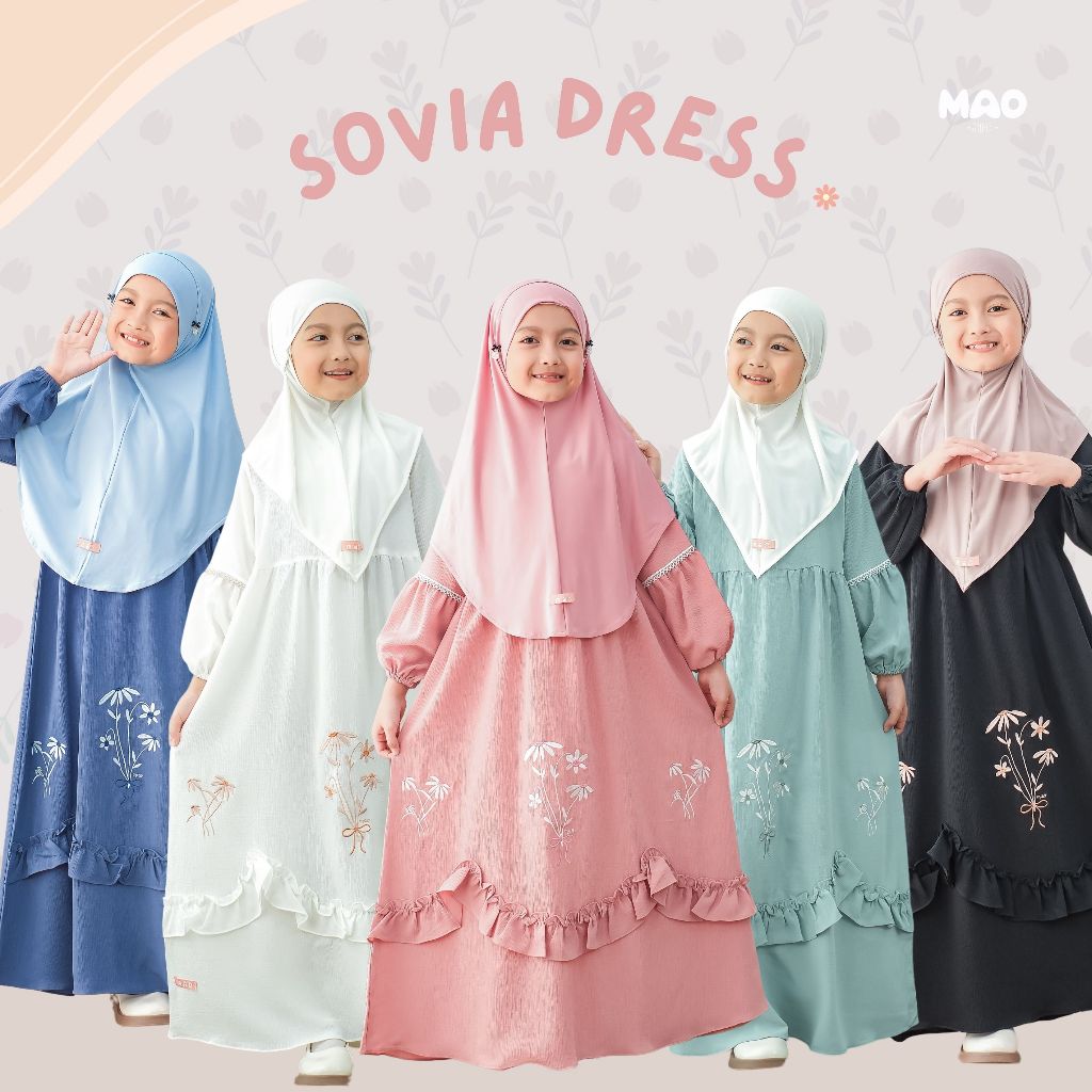MAO HIJAB - Sovia Gamis Dress Anak Perempuan