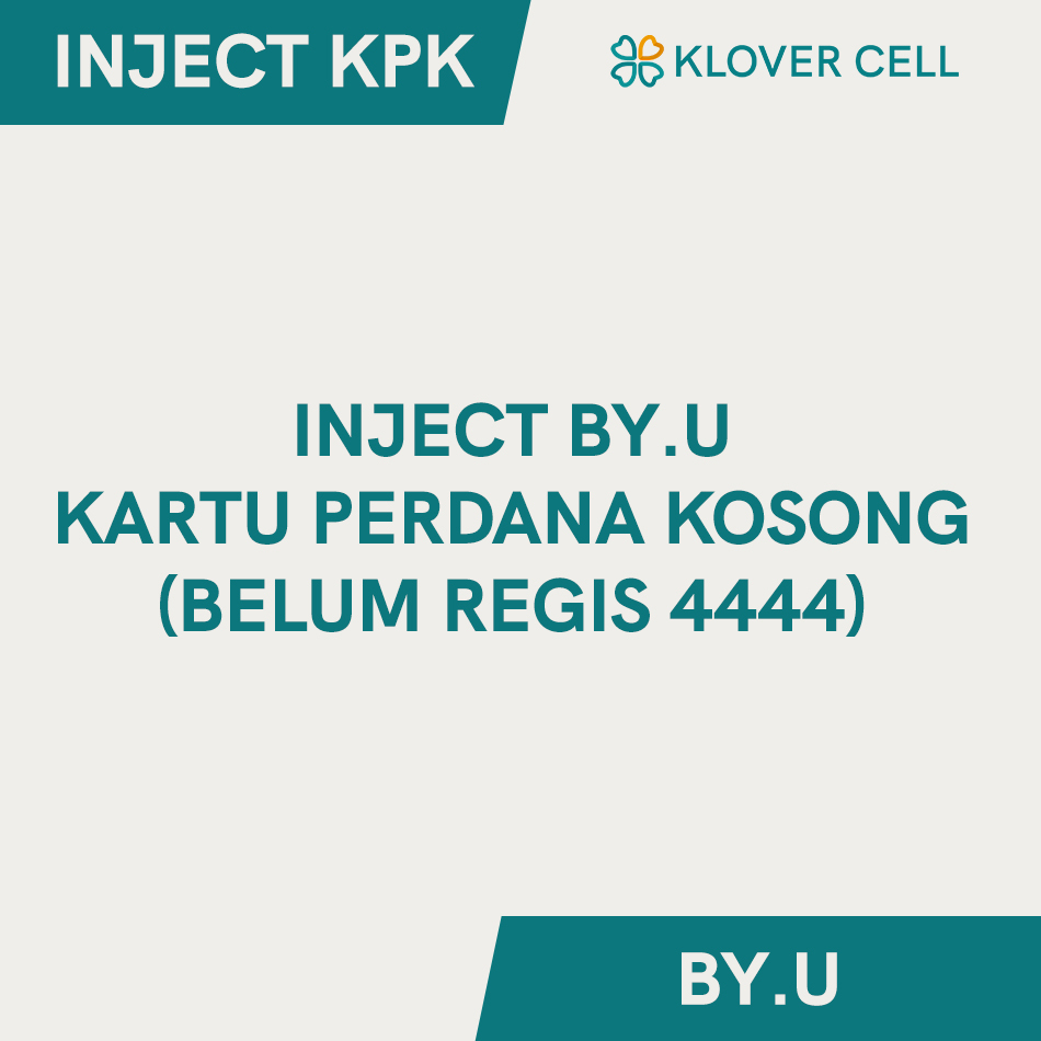 Inject KPK Kartu Perdana Kosong Aktivasi Nomor Baru Belum Regis 4444
