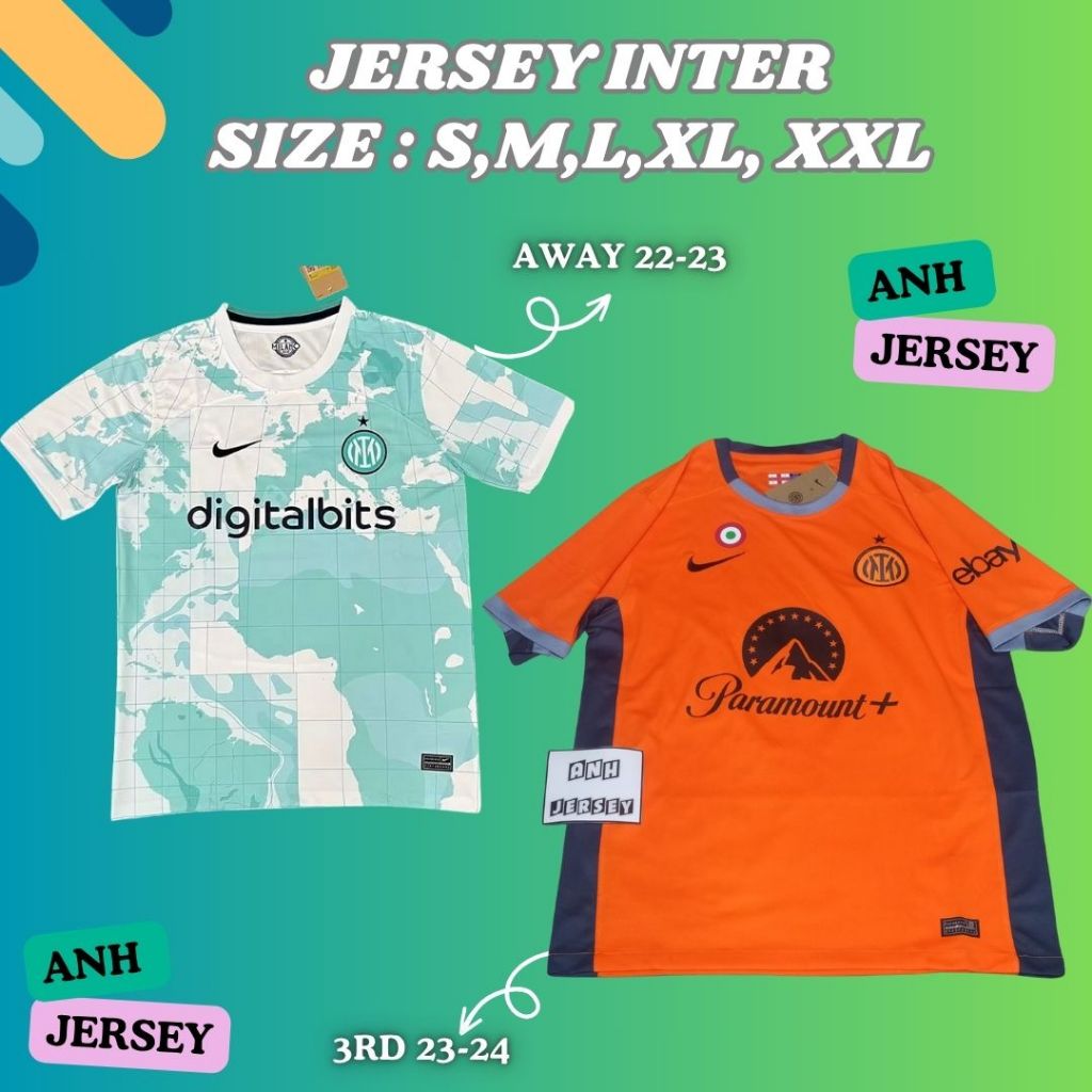 (JERSEY) BAJU BOLA (INTER) AWAY 3RD 2022 2023 2024 2025