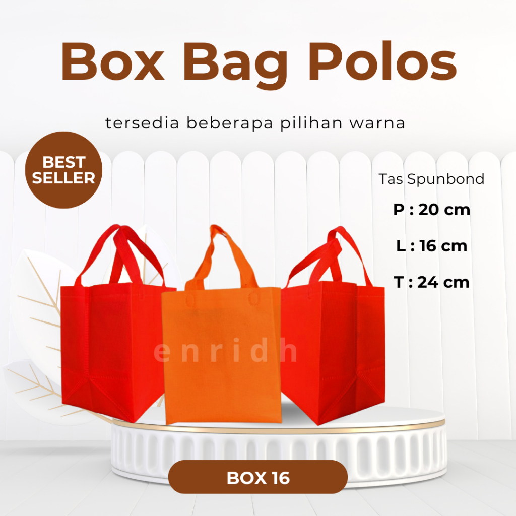 

Tas Hajatan Spunbond Ukuran 16/ Tas Nasi Box/ Tas Spunbond/ Tas Hajatan DUS 16
