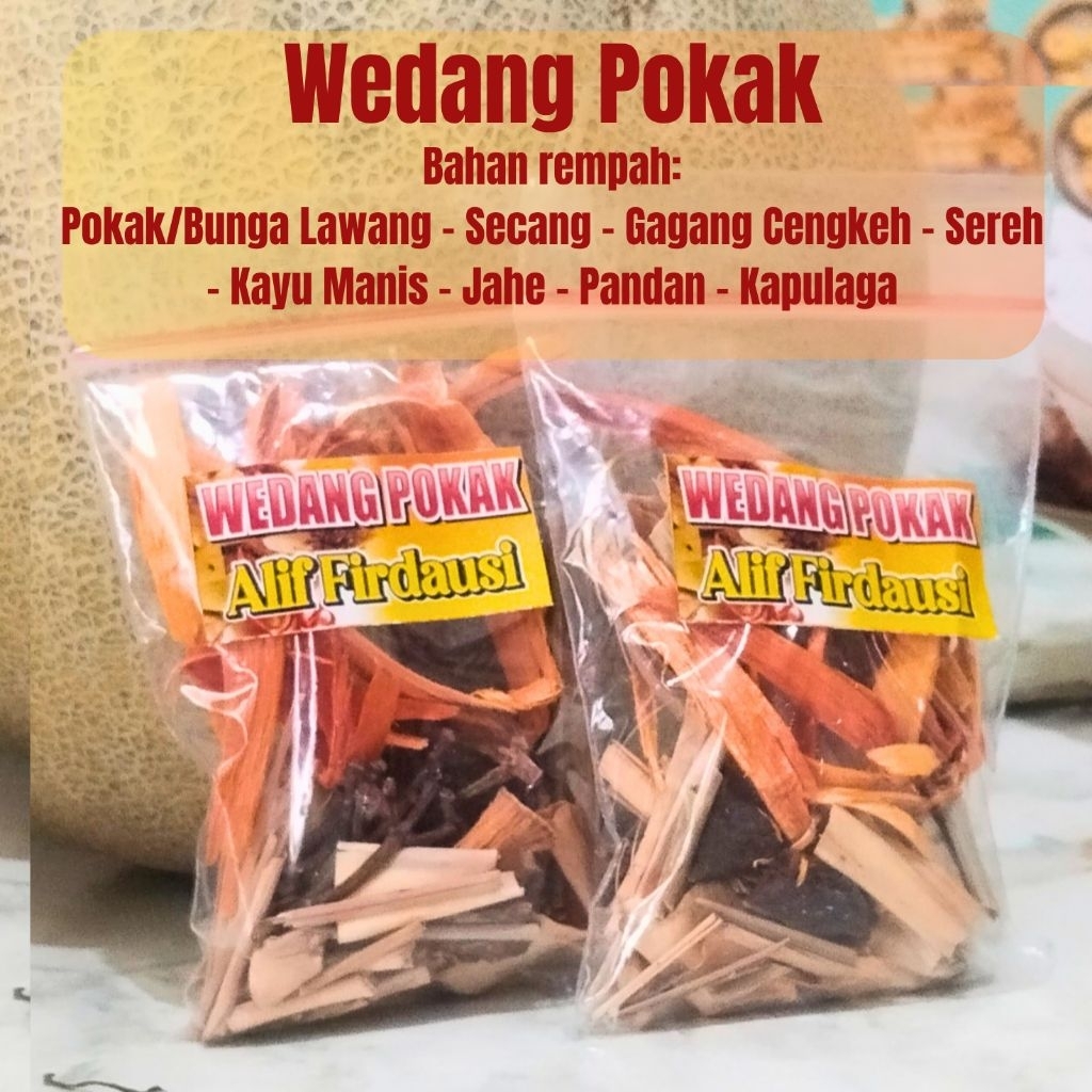 

Wedang Pokak Secang 1 Pak isi 10 sachet rempah secang kayu manis kapulogo sereh gagang cengkeh pandan