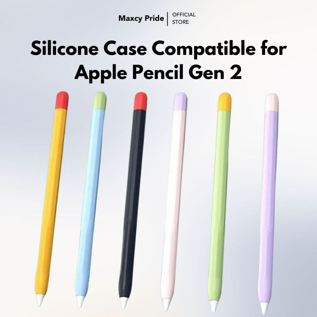 Silicone Case Compatible for Apple Pencil Gen 2 Stylus Pen Cover Protector