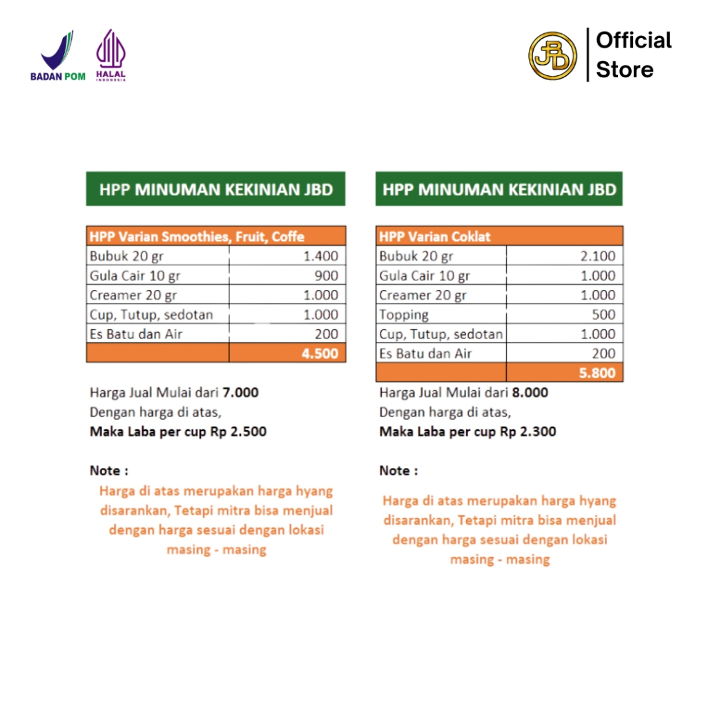 

RB [VARIANTs] Jbd Bubuk Minuman Premium Aneka Rasa Non Gula Jbd Powder 1 Kg Jbd Halal & BPOM