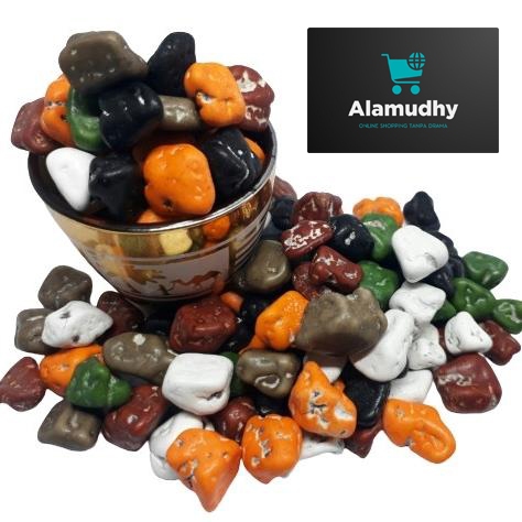 

Coklat kerikil/Coklat Batu Kerikil,C Arab/Coklat khas Arab - Coklat Batu 500g