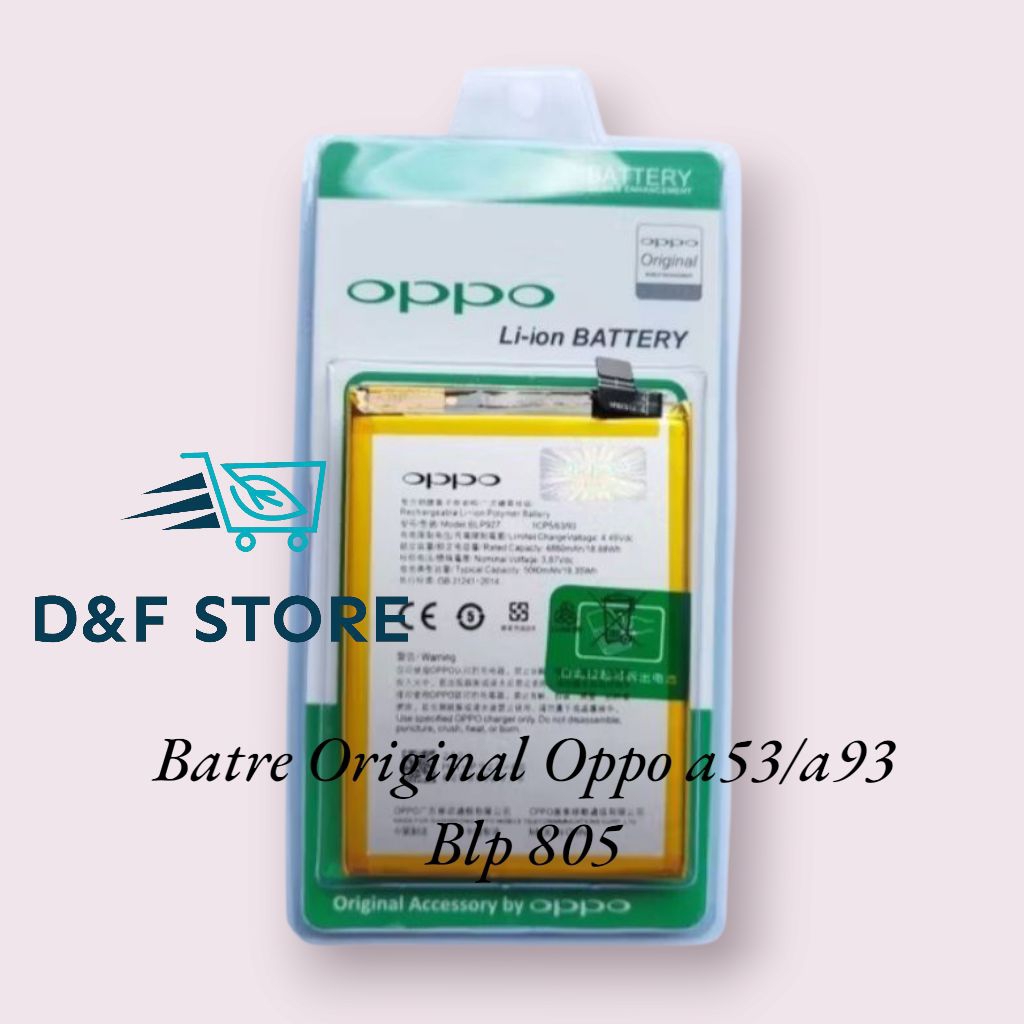 Baterai batre Oppo a53/a93 blp 805 Original