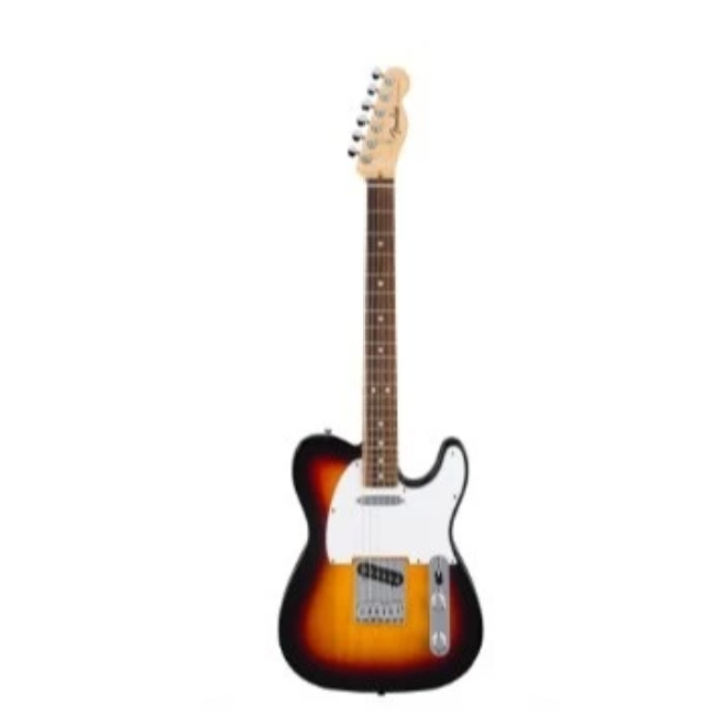 Gitar Elektrik Telecaster Fender Standard White Pickguard 3 Tone Sunburst Original