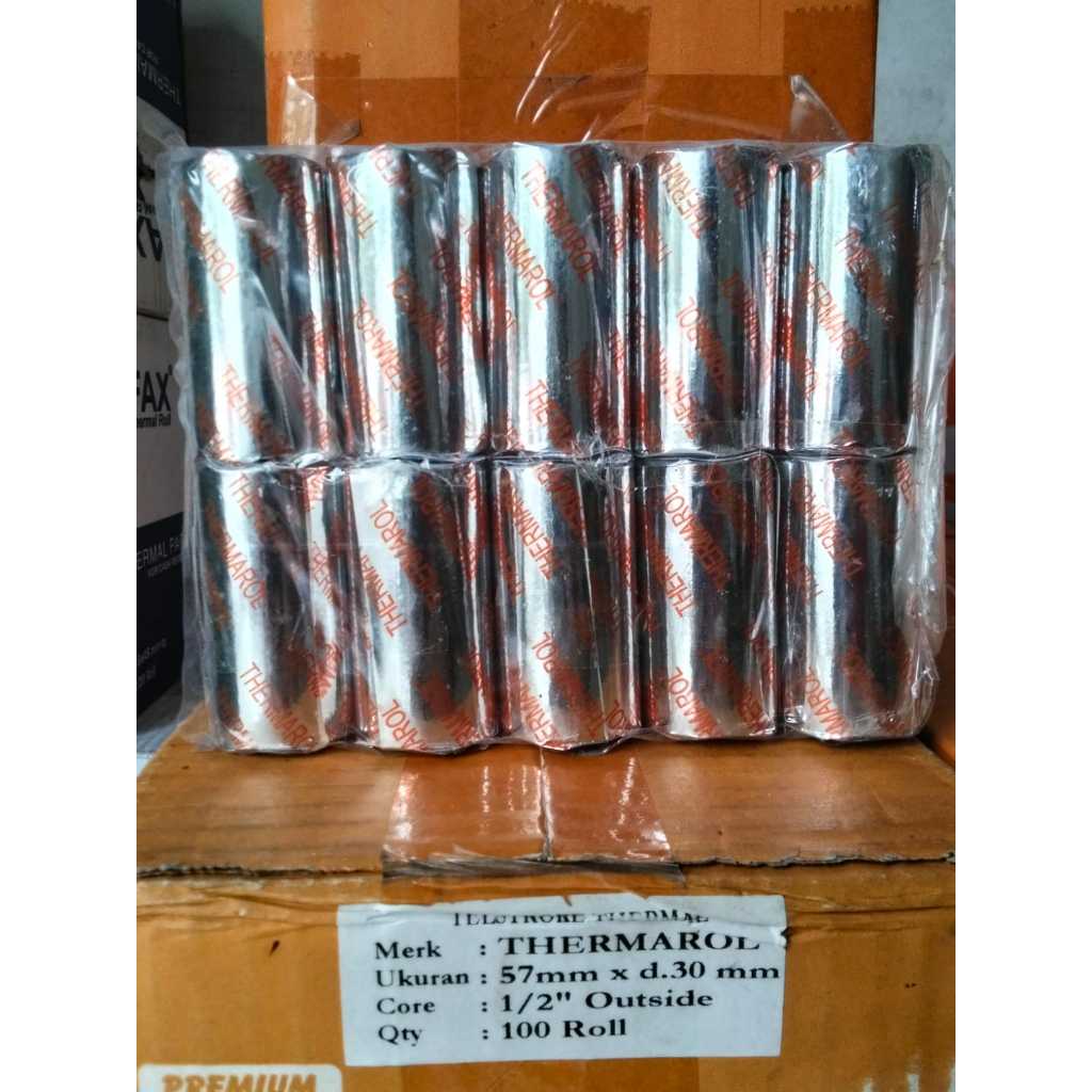 

Kertas Thermal Merk Thermarol UK 57x30, Kertas Struk Kasir
