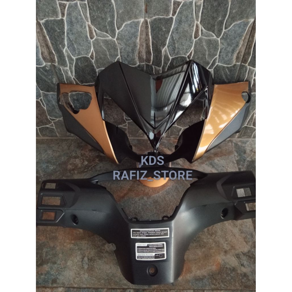batok totok depan belakang Supra X-125 New batman coklat