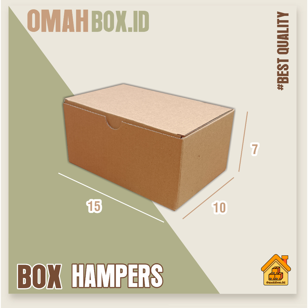 

Box Hampers 15x10x7 cm E FLUTE | kardus box polos | kardus diecut | box diecut | box hampers | box gift | kardus souvenir | kardus dus box
