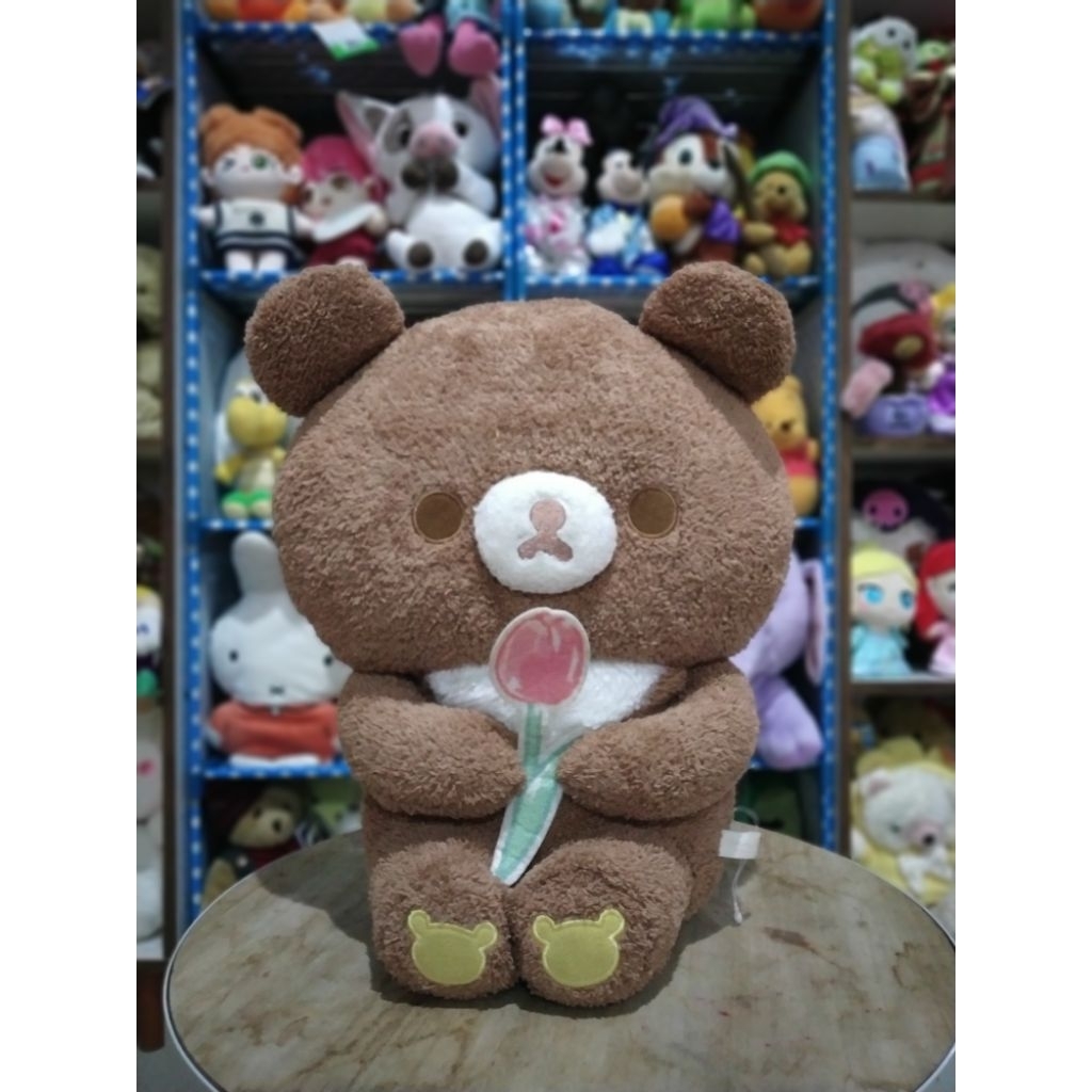 San-x Rilakkuma Koguma Chairoikoguma's Friends Cherry Blossom Original Plush Doll