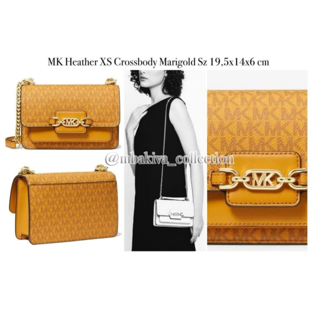 MK Heather XS Crossbody Marigold