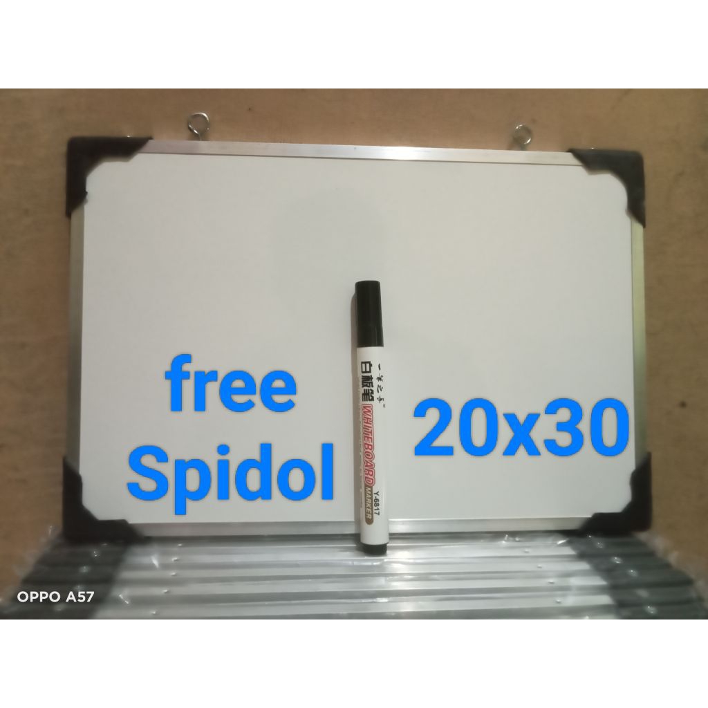 

papan tulis white board kecil ukuran 20x30
