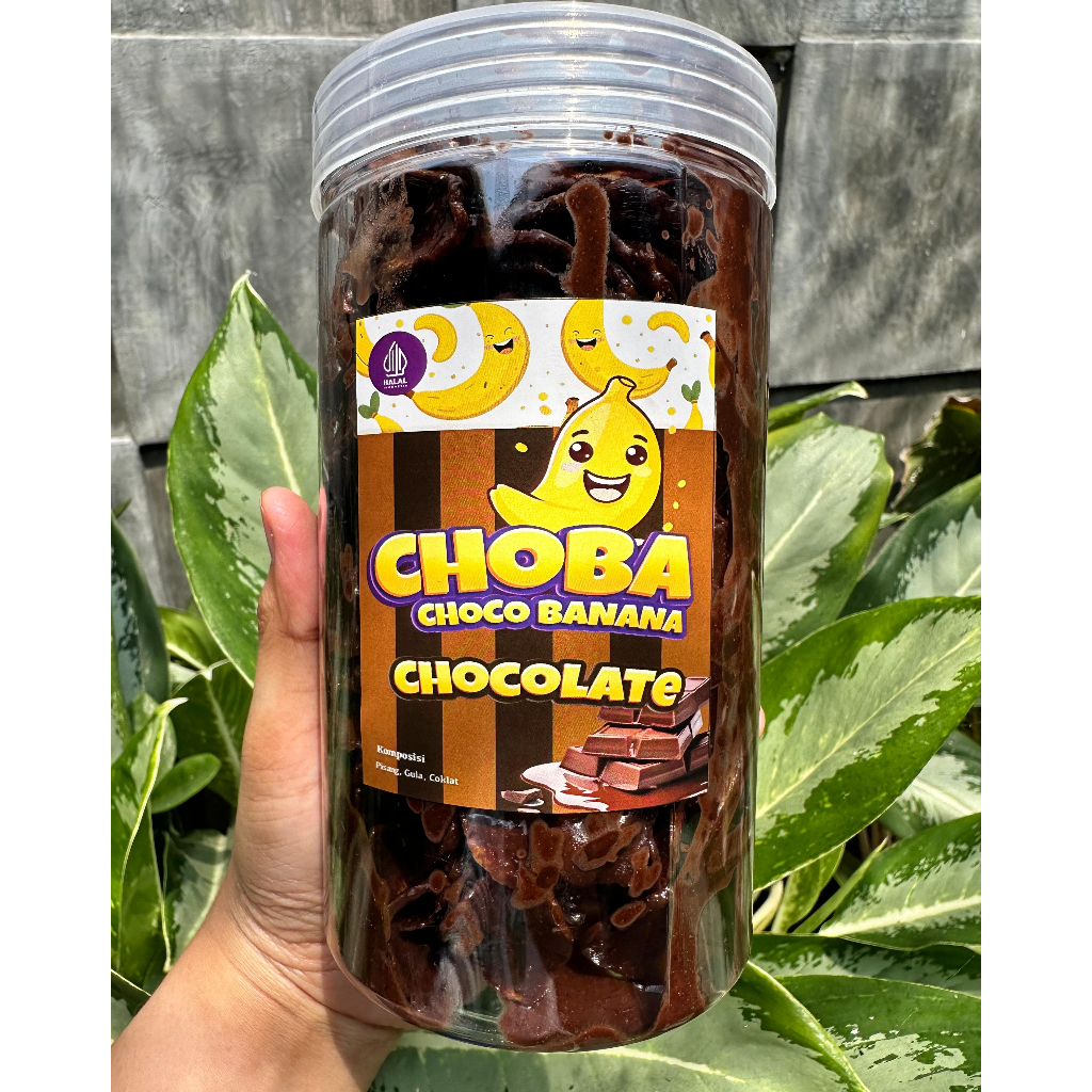 

Choco Banana Cemilan Happy cemilan manis legit cemilan santai 250gram 350gram keripik pisang coklat