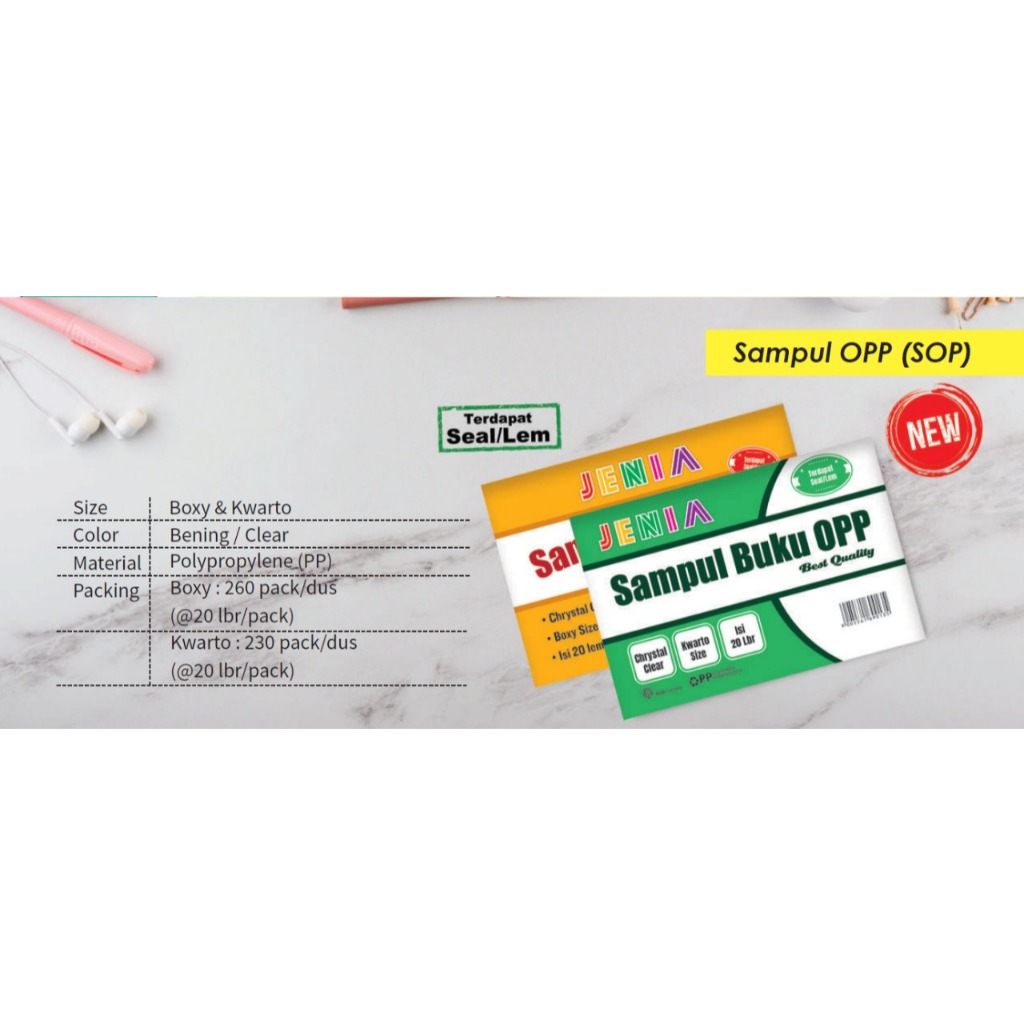 

Sampul Buku Lem Ukuran Kwarto dan Boxy