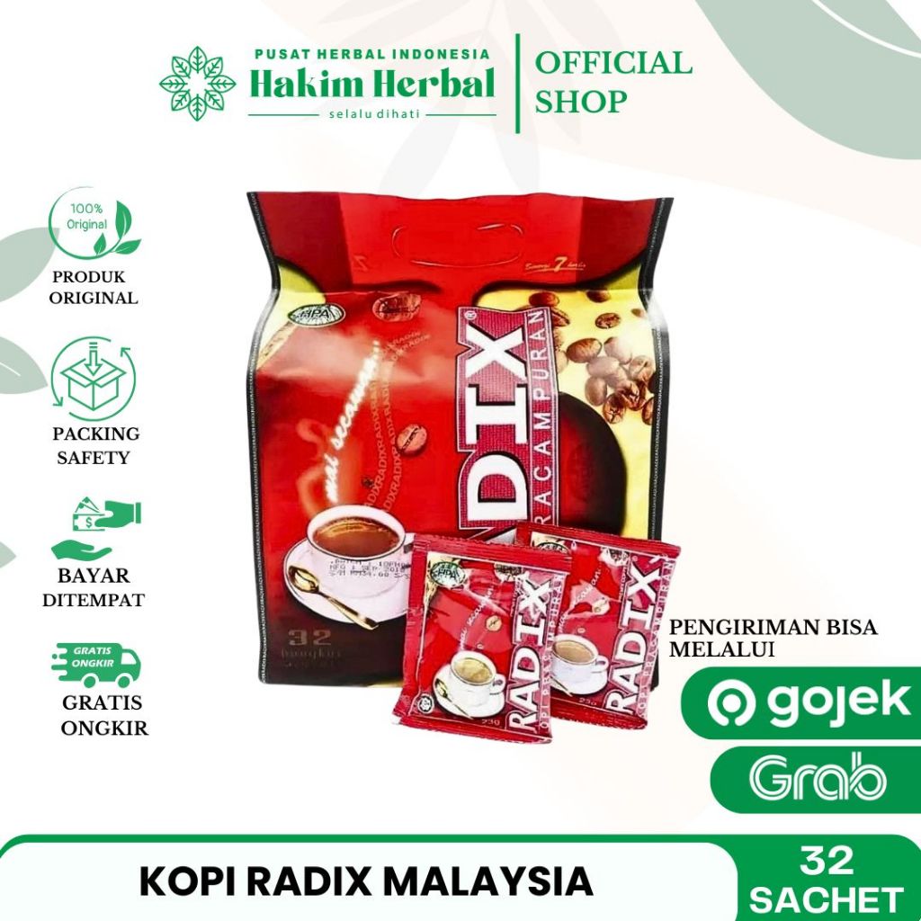 

Radix Kopi Original HPA Malaysia Isi 32 Sachet @23gram