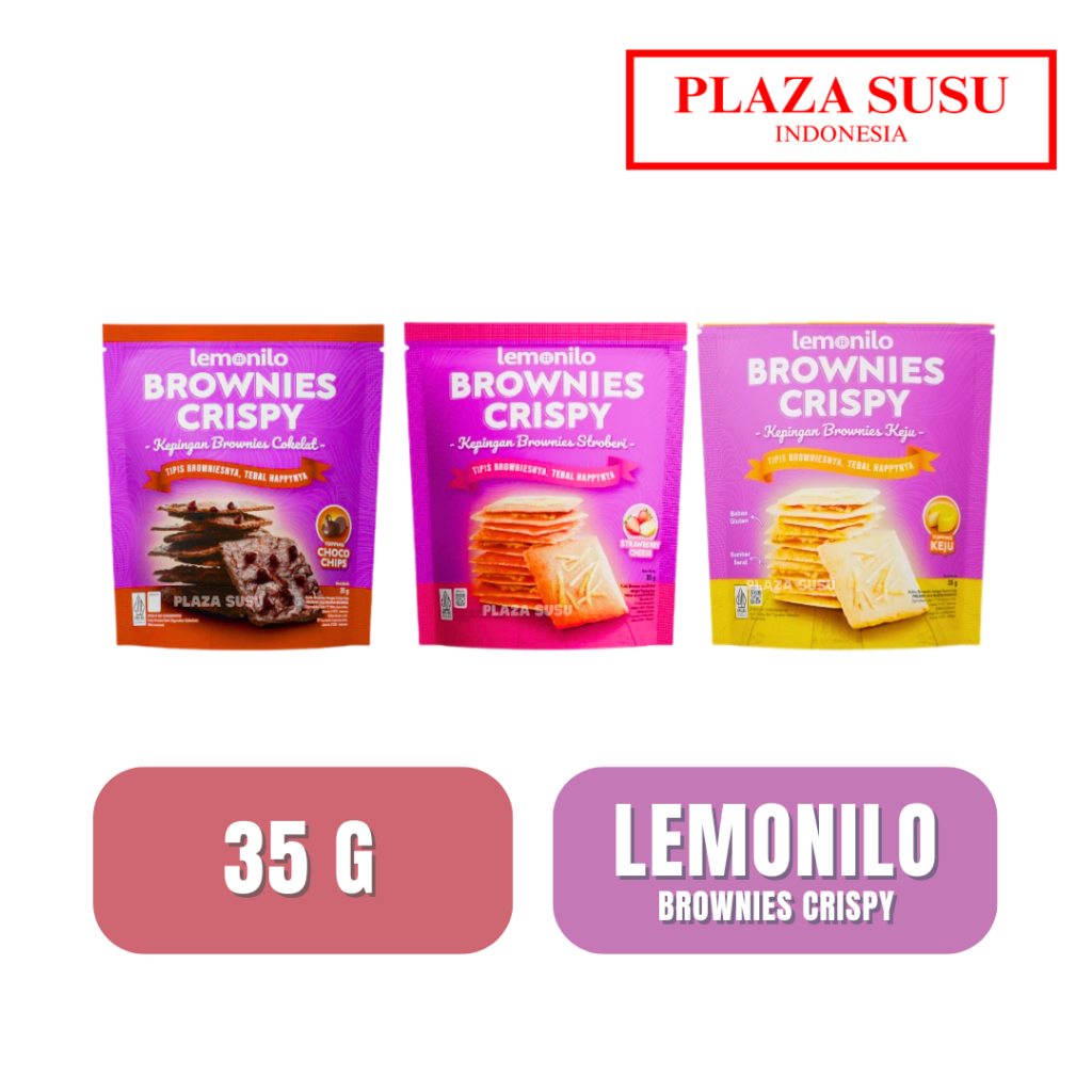 

CAMILAN LEMONILO BROWNIES CRISPY CHOCOCHIPS CHOCOLATE COKLAT KEJU MAKANAN RINGAN