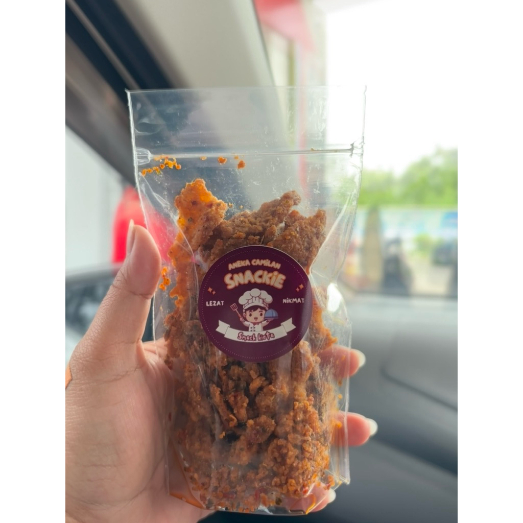 

Snack Kulit Crispy Pedas Daun Jeruk