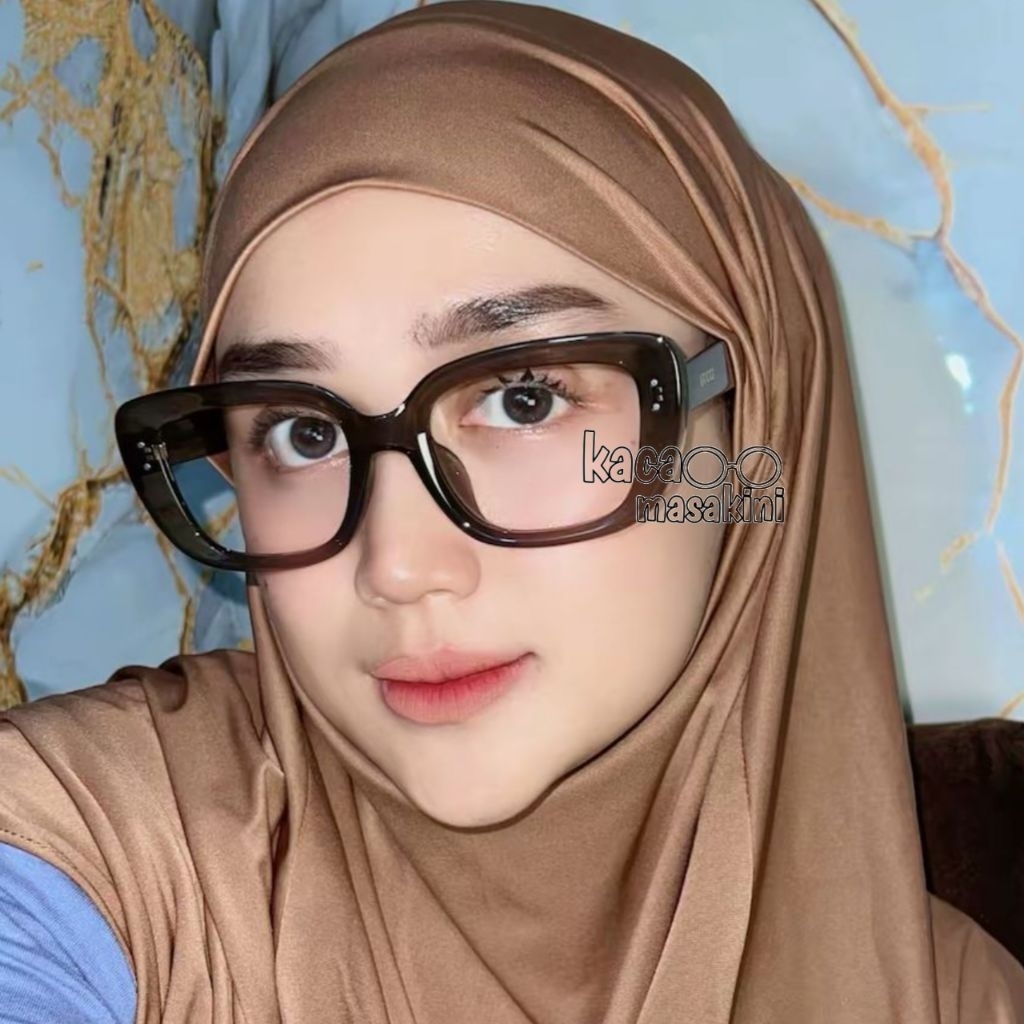 KACAMATA (MONALISA) 27109 MASAKINI KACAMATA FASHION WANITA EL Frame  Glasses Lensa Antiradiasi Titan