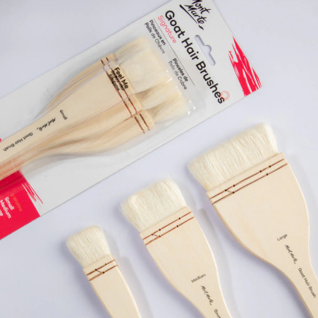 

MONT MARTE STUDIO GOAT HAIR BRUSH SET 3PCS - Bali Art Supplies