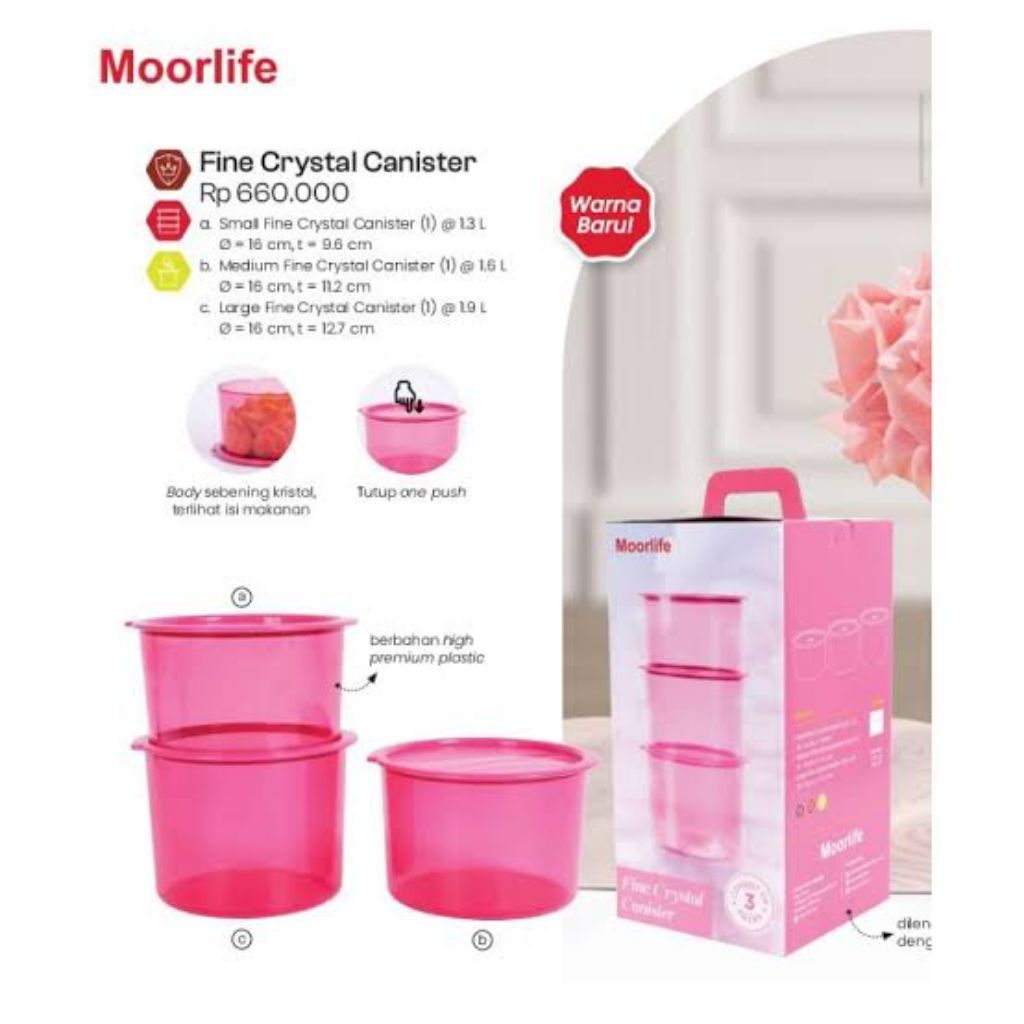 fine crystal canister