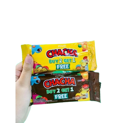 

CHA CHA BUY 2 GET 1 @20gr MILK CHOCOLATE PEANUT