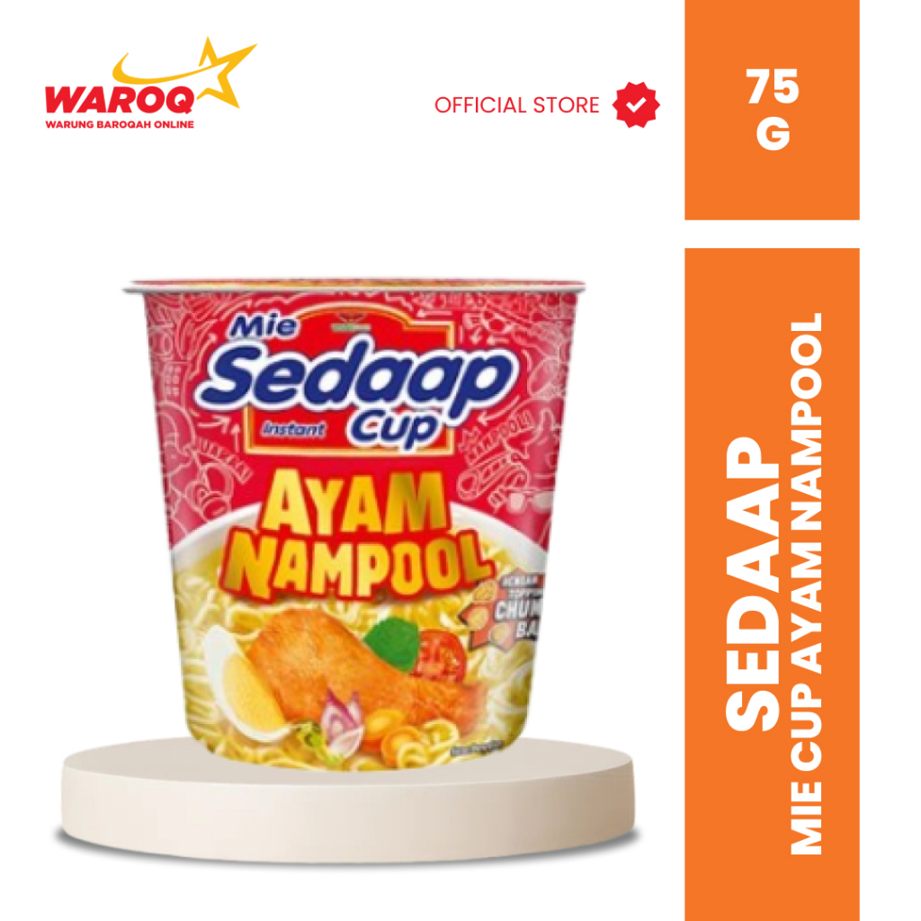 

SEDAAP MIE CUP AYAM NAMPOOL 75GR (DUS)