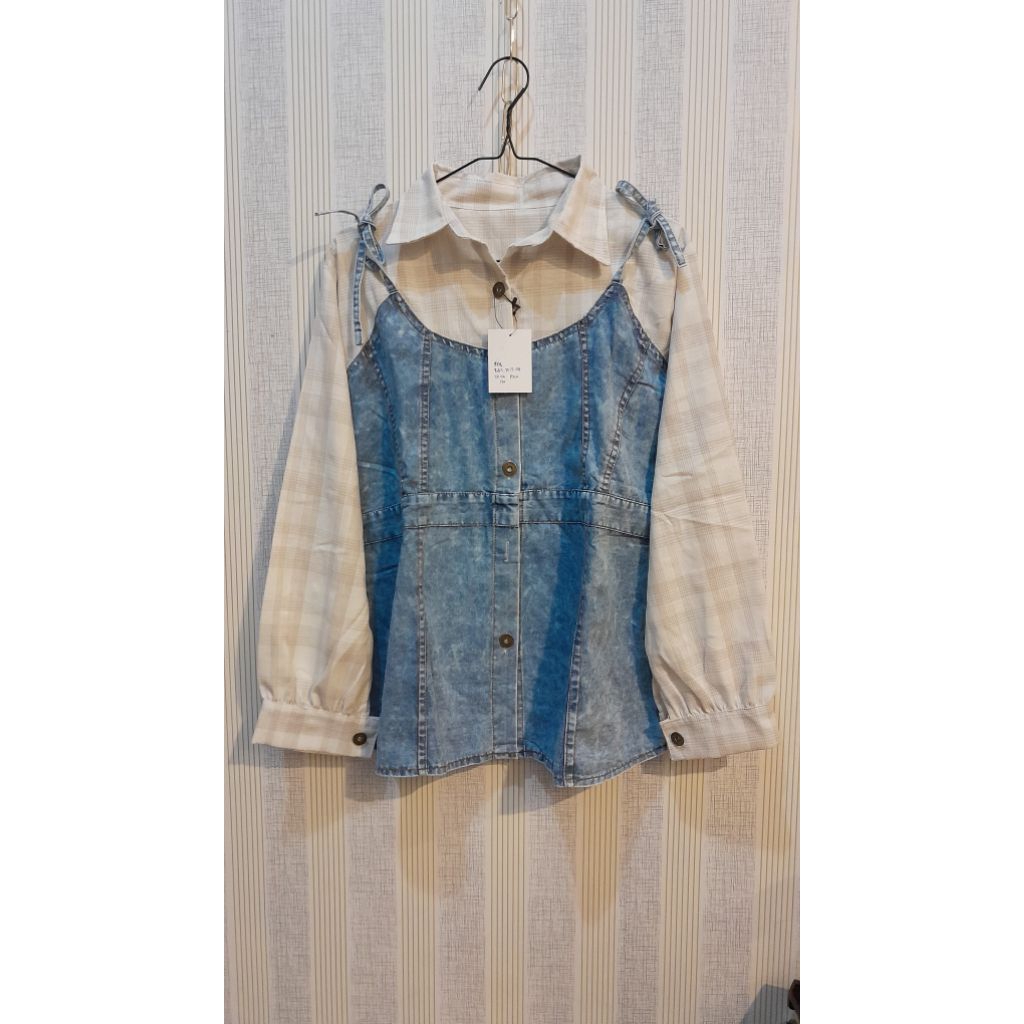 pakaian wanita/kemeja/blouse vest jeans