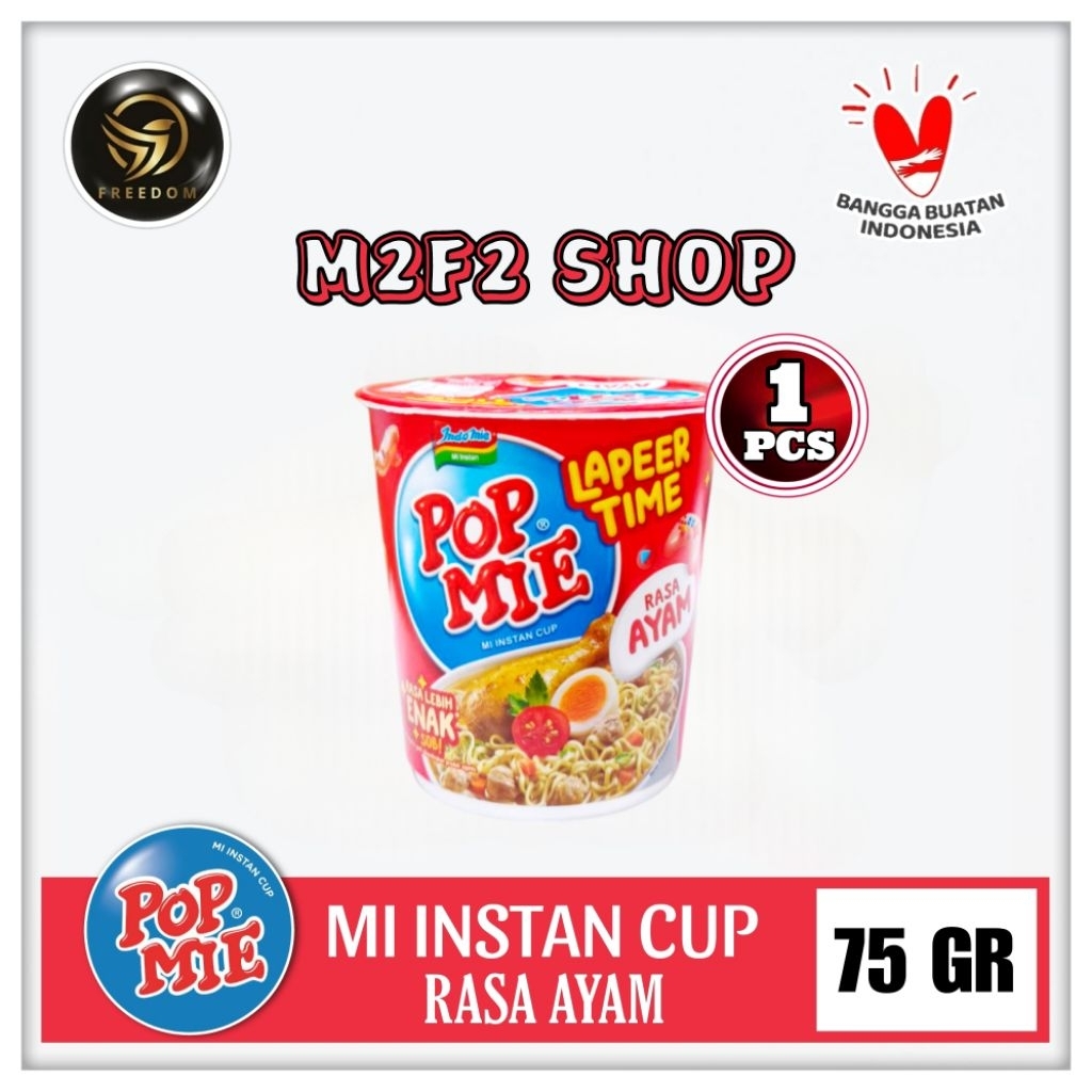

POP MIE | Mi Instant Cup Kuah Rasa Ayam - 75 gr (Kemasan Satuan)