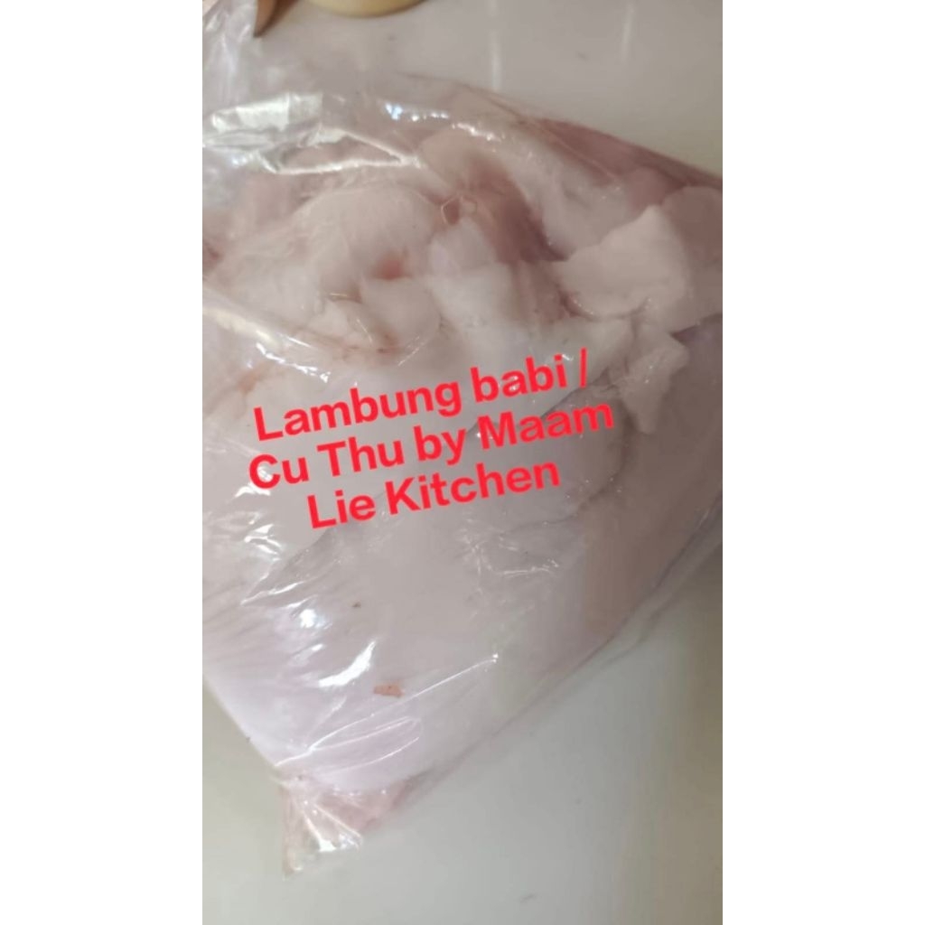

Lambung babi utuh perbuah frozen segar