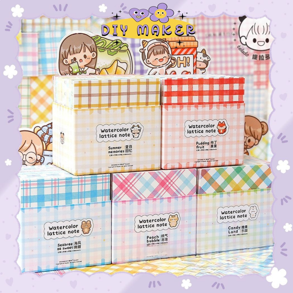 

DM Memopad Notepad Isi 200 Lembar Note Kertas Aesthetic Colourfull Kertas Note ATK Memo Mini TLD71