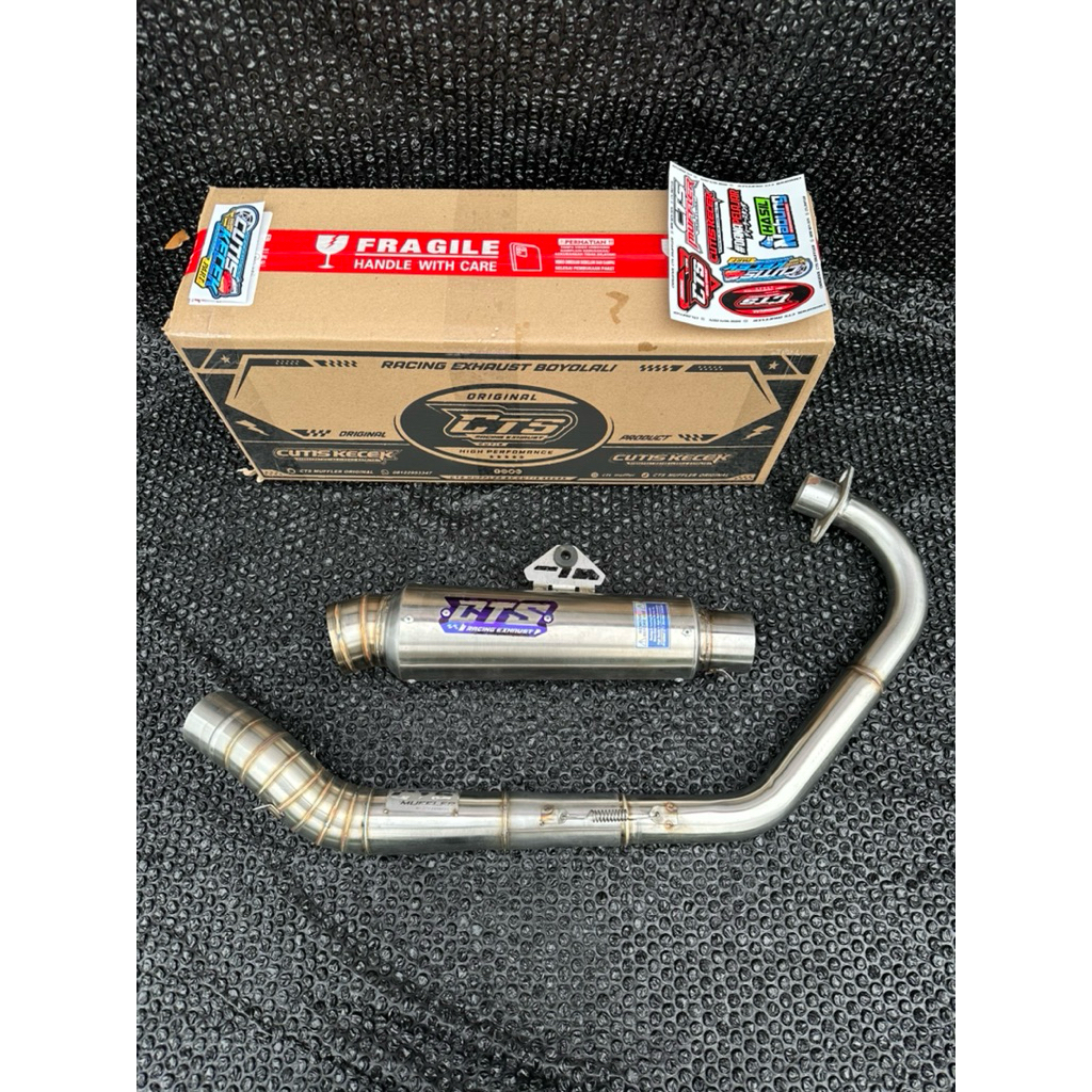 KNALPOT CTS KOMPETISI P25CM CB GL MP TIGER TINGGAL PASANG