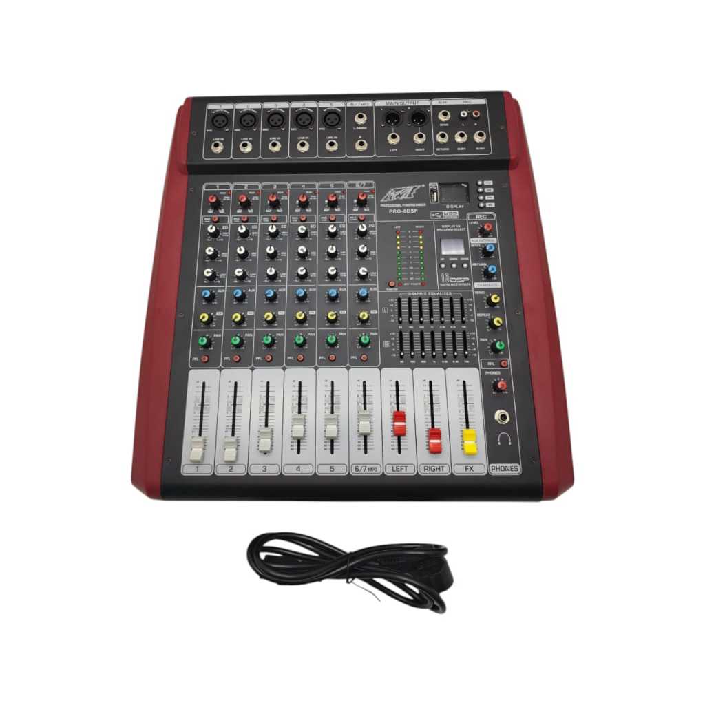 S_NET PROFESSIONAL 6 CHANNEL POWER MIXER / POWERED MIXER 6CH PEWIE PRO DSP-O