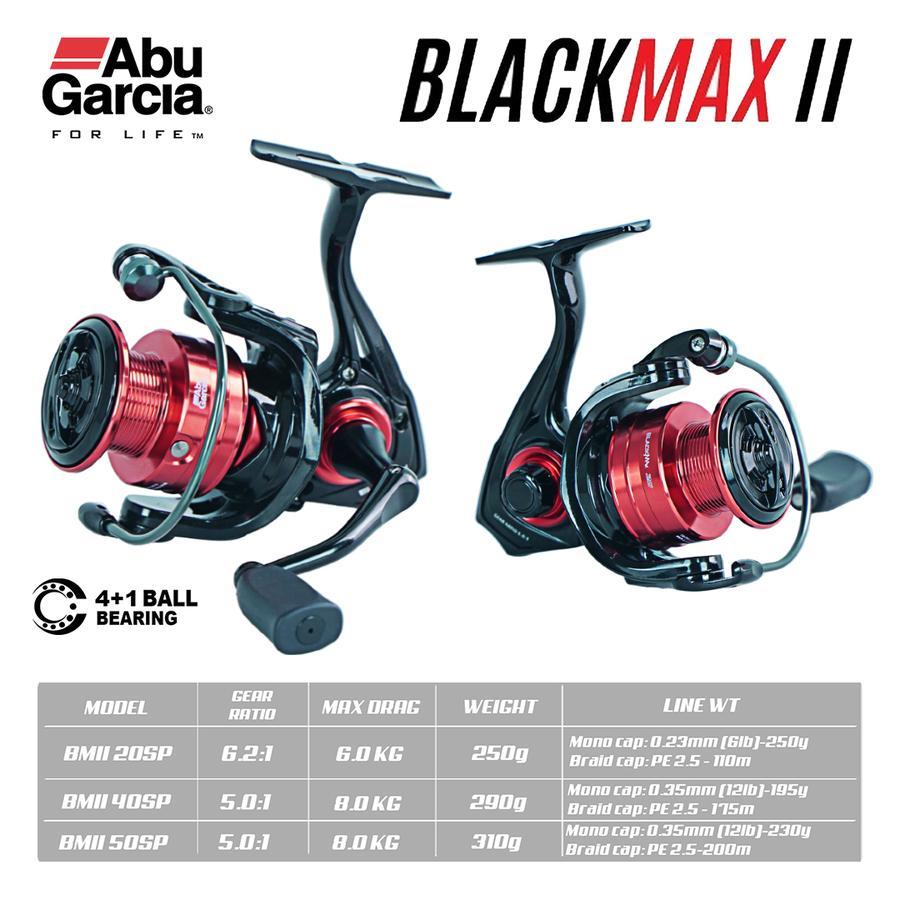 ABU GARCIA BLACK MAX II Spinning Fishing Reel 2000 - 5000