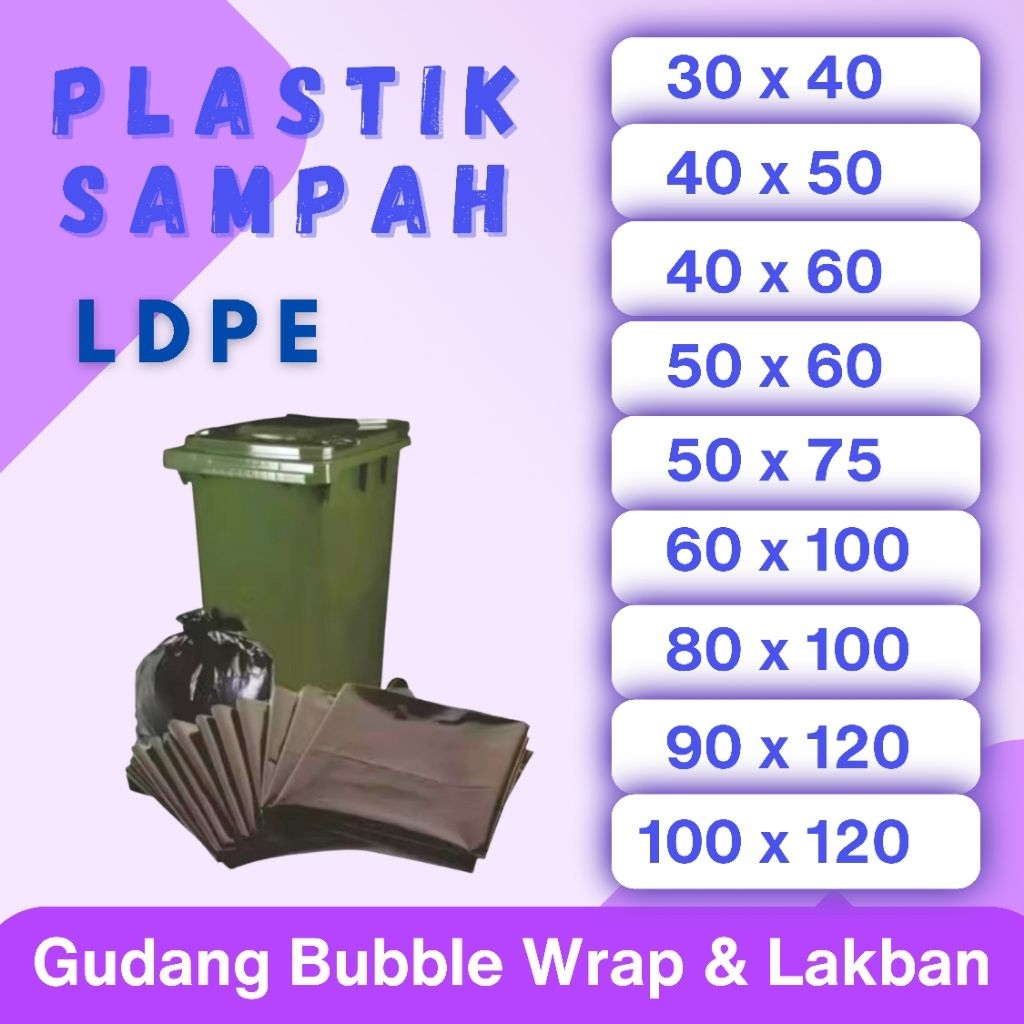 LDPE Kantong Plastik Sampah Jumbo