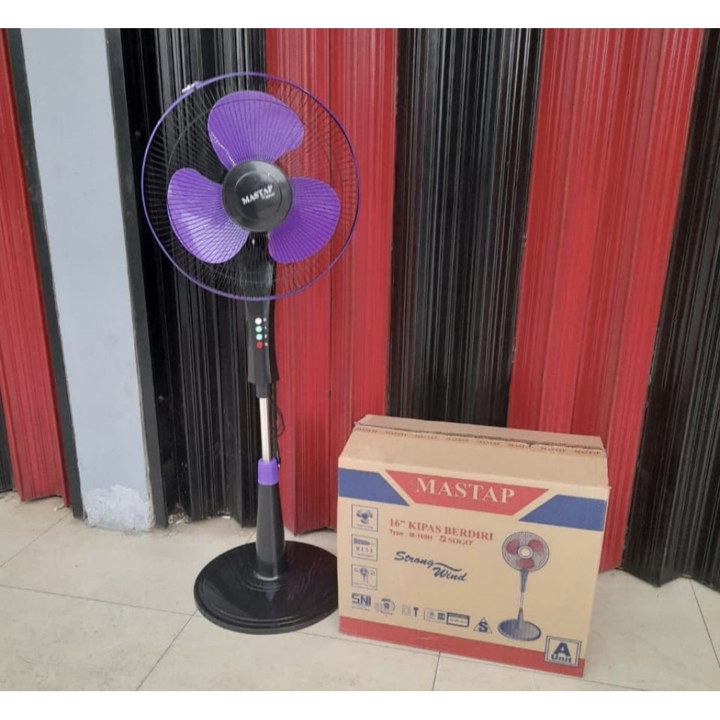 Kipas angin berdiri 16 inchi merk mastap sogoM160HUNGUharga rp 160.000Barang baru