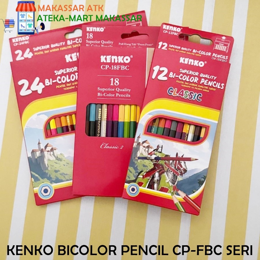 

[1 PCS] KENKO BICOLOR PENSIL WARNA CP-12FBC CP-18FBC CP-24FBC
