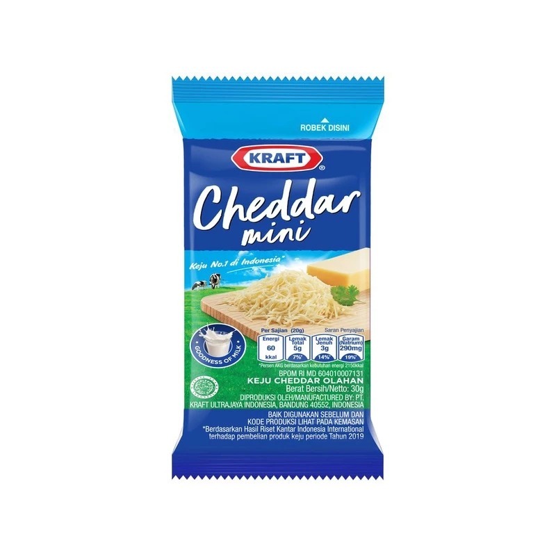 

CILUKBA GROSIR - Kraft Cheddar Mini 30gr / Keju Kraft Cheddar