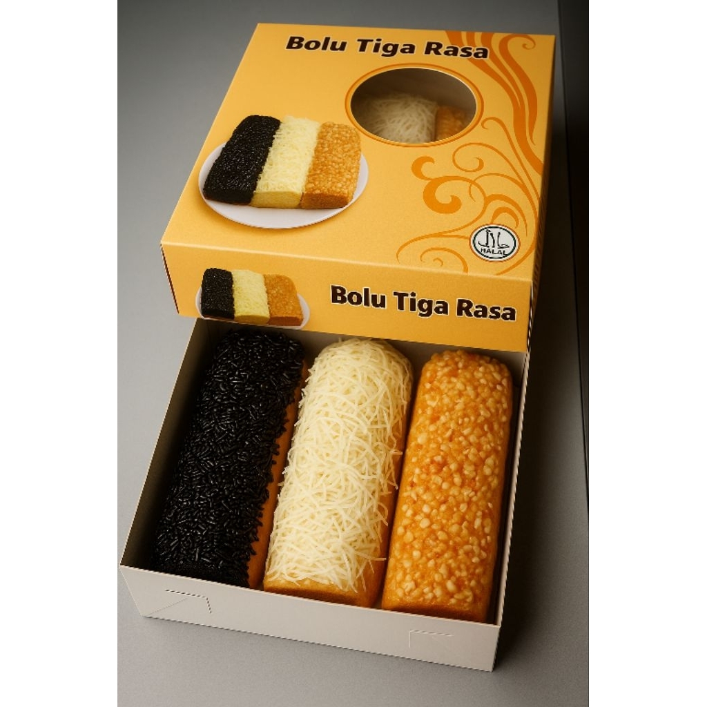 

Bolu 3 Rasa Lembut – Cocok Buat Acara & Cemilan Harian