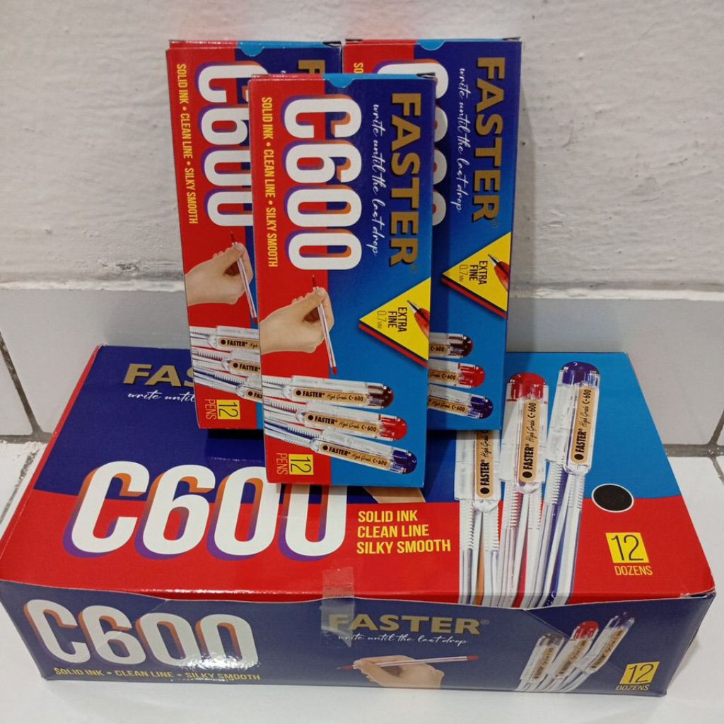 

pulpen Faster C600 warna Hitam (harga untuk per pak/12 pcs).