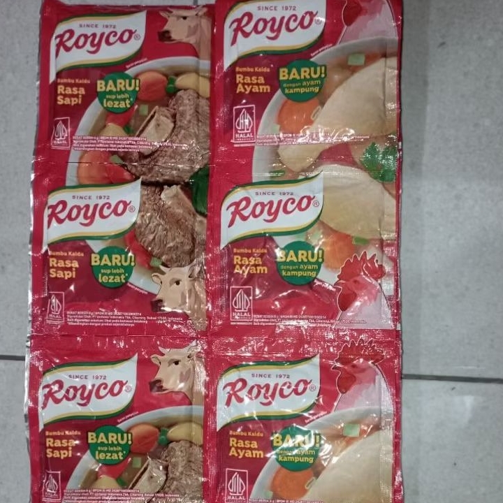 

(1 renteng) Royco Ayam / Sapi isi 12