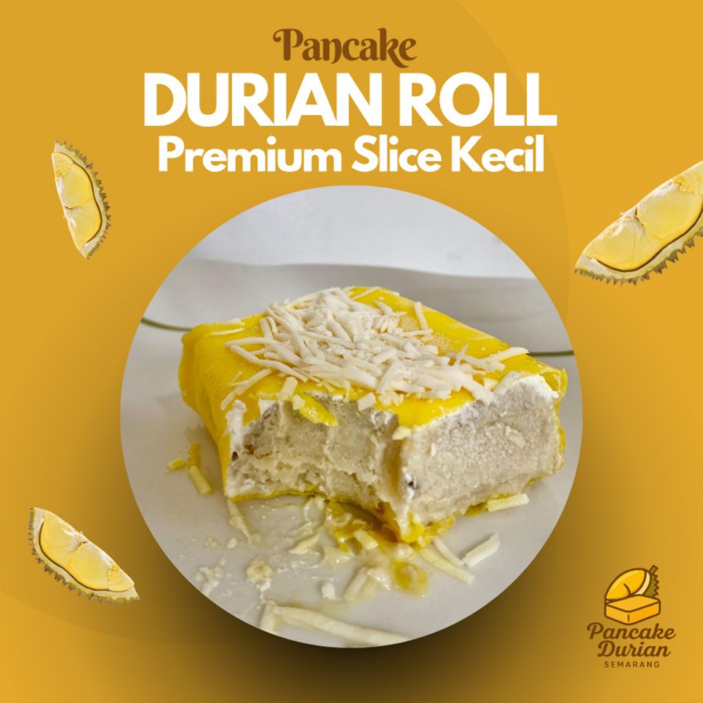 

Pancake Durian Roll Premium Slice Kecil