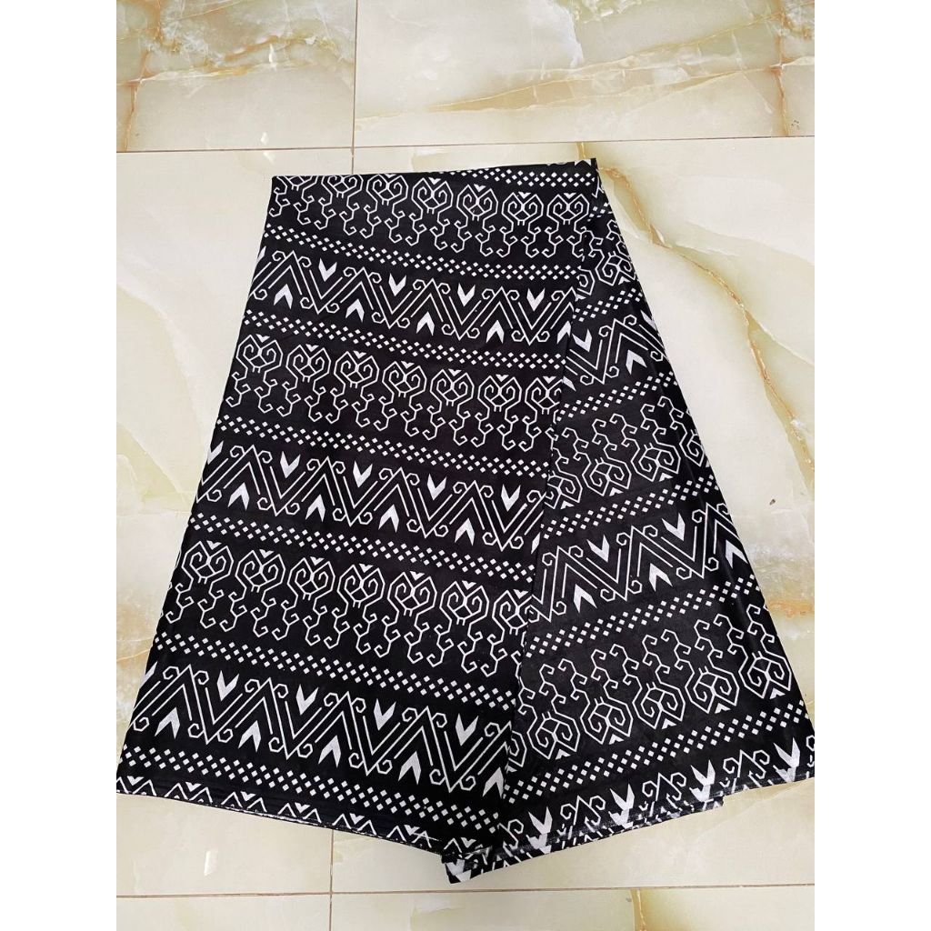 kain katun original motif semut hitam panjang katun prima halus cod batik ootd fashion