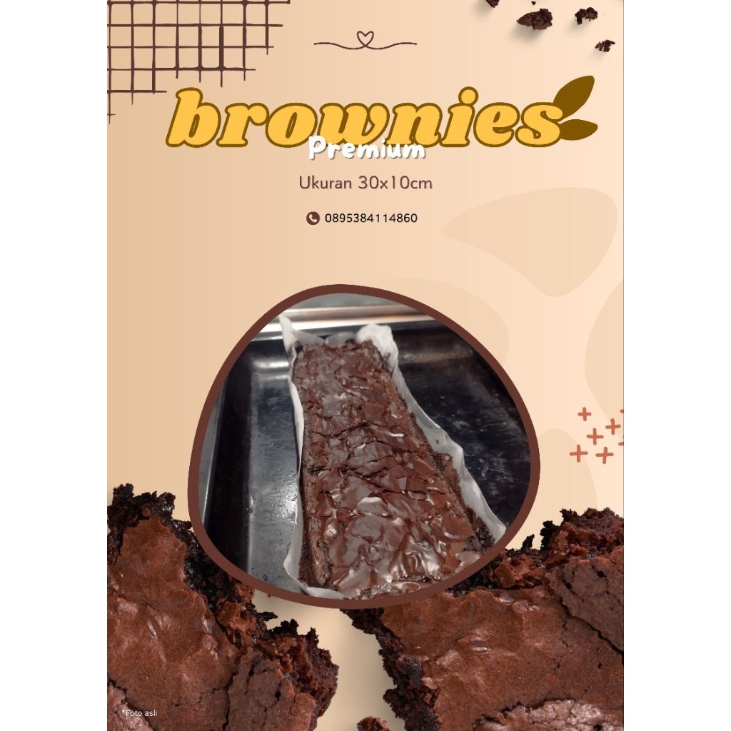 

Brownies Panggang Premium Ukuran Large 30x10cm