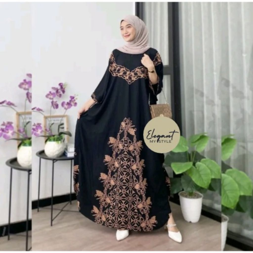 NEW Kaftan Mewah Cantik Anggun Elegan | Gamis Lebaran Terbaru | Gamis Jumbo Terbaru Bahan Rayon Prem