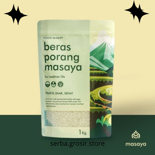 

1kg Masaya Beras Porang Instant Konjac Rice Mudah Praktis