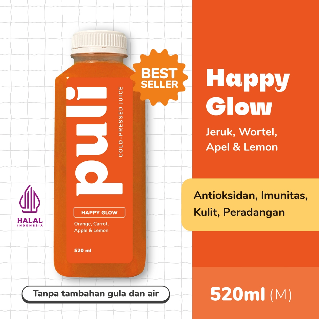 

Puli Juice - Happy Glow | Cold Pressed Juice 520ml (Medium)