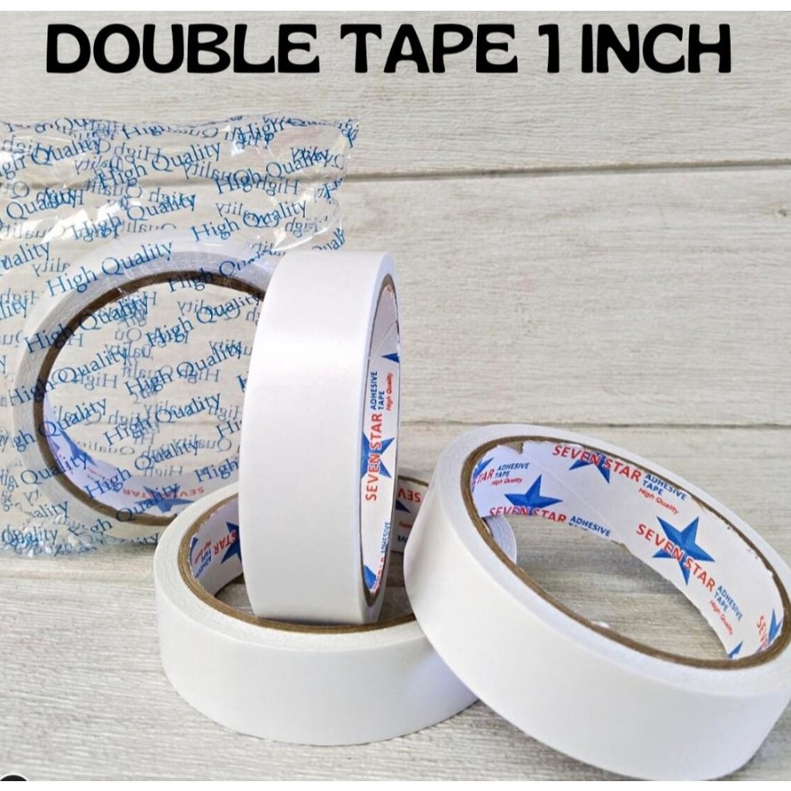 

Lakban/Isolasi Double Tape Bening Super Kuat SEVENSTAR 1